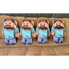 Плюшева 3D подушка-іграшка Minecraft Стів 50 см для дітей Плюшева 3D подушка-іграшка Minecraft Стів 50 см для дітей