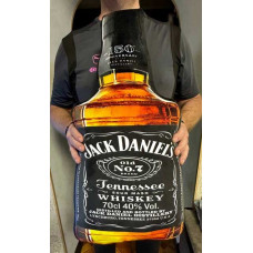 Реалістична 3Д подушка-іграшка Віскі Jack Daniel's 75 см плюшева Реалістична 3Д подушка-іграшка Віскі Jack Daniel's 75 см плюшева
