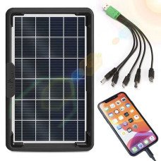 Портативна сонячна панель CL-0912 12W 9V (34,8×22 см) з комплектними перехідниками Портативна сонячна панель CL-0912 12W 9V (34,8×22 см) з комплектними перехідниками
