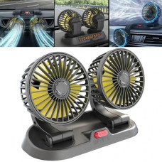 Подвійний автомобільний вентилятор Vehicle Fan — подвійна прохолода для водія та пасажира Подвійний автомобільний вентилятор Vehicle Fan — подвійна прохолода для водія та пасажира