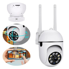 Вулична поворотна Wi-Fi камера відеоспостереження 3Мп IP66 (Біла)