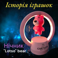 Дитячий світлодіодний нічник «Рожеве ведмежа Лотсо» - Магнітний світильник LED Дитячий світлодіодний нічник «Рожеве ведмежа Лотсо» - Магнітний світильник LED