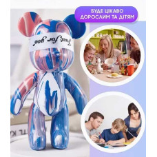 Набір для створення унікального ведмедика Creative Fluid Bear 23 см - Флюїд-арт зроби сам Набір для створення унікального ведмедика Creative Fluid Bear 23 см - Флюїд-арт зроби сам