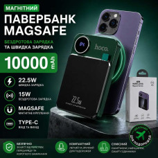 Повербанк HOCO Y211 MagSafe 10000 mAh: швидка провідна зарядка 22.5W та бездротова 15W Type-C Повербанк HOCO Y211 MagSafe 10000 mAh: швидка провідна зарядка 22.5W та бездротова 15W Type-C