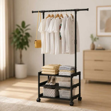 Металева стійка для одягу та взуття SINGLE- POLE SHOE and HAT RACK 107-2 Металева стійка для одягу та взуття SINGLE- POLE SHOE and HAT RACK 107-2