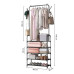 Гардеробна стійка Clothes Rack Up для одягу з полицями 170×60×26 см