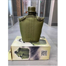 Фляга, Пляшка для води з чохлом 0.8 л, Ємність військова мод. 9214758 Фляга, Пляшка для води з чохлом 0.8 л, Ємність військова мод. 9214758