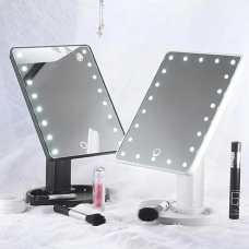 Дзеркало для макіяжу з LED-підсвіткою, Настільне дзеркальце для візажу, Аксесуар для краси мод. 1947265 Дзеркало для макіяжу з LED-підсвіткою, Настільне дзеркальце для візажу, Аксесуар для краси мод. 1947265
