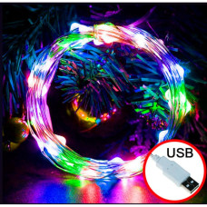 Світлова нитка, світлодіодна стрічка з живленням від USB, декоративне освітлення для декору кімнати мод. 3185942