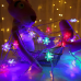 Світлодіодна гірлянда, новорічна прикраса з фігурками сніжинок, святковий декор для дому та вечірок мод. 8410375